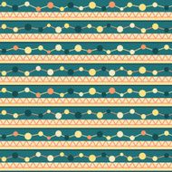 Seamless pattern with lines zigzag and circles