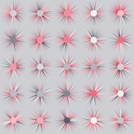 Pattern of stars on gray background