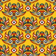 Damask oriental seamless pattern festive