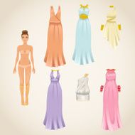 An assortment of greek dresses