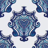Damask seamless vector pattern N2