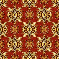 Damask seamless vector pattern N4