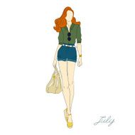 fashion girls Vector illustration