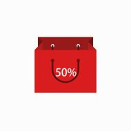 vector modern shopping icon on white background N2