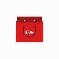 vector modern shopping icon on white background N3
