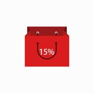 vector modern shopping icon on white background N4