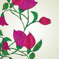 background with colorful flowers