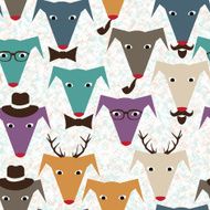 Pattern with dogs