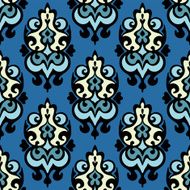 Damask seamless ornamental vector