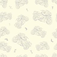 Seamless texture with motorcycles 5