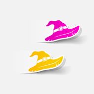 realistic design element witch hat N22