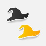 realistic design element witch hat N24