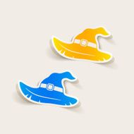 realistic design element witch hat N25