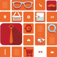 fashion flat infographic N58