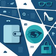 fashion flat infographic N64