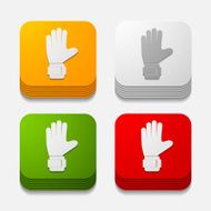square button gloves N4