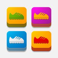 square button sneakers N5