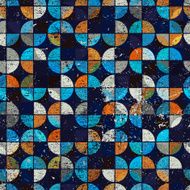 Abstract mosaic retro seamless pattern