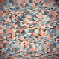 Pattern of geometric shapes with triangles