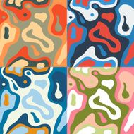 Pattern with colorful blots