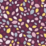 Bright autumn template Blackberry or raspberry leaves Seamless vector
