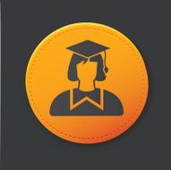 Megaphone button clean vector N2