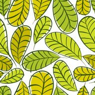 Seamless floral pattern green leaves seamless background