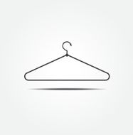 clothes hanger vector icon