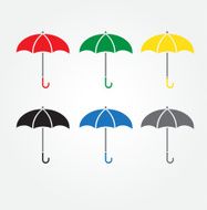 Umbrellacolor icon color set