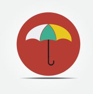 Umbrella Flat style vector icon