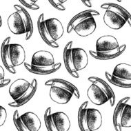 Sketch retro gentlemen hat N2