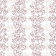 Seamless fall leaves pattern floral wallpaper hand drawn