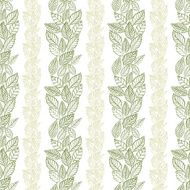 Seamless leaves pattern floral wallpaper hand drawn vector N2