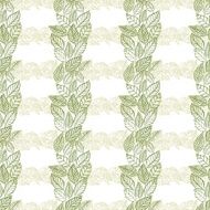 Seamless leaves pattern floral wallpaper hand drawn vector N3