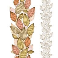 Seamless floral wallpaper hand drawn vector N2
