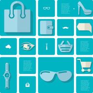 fashion flat infographic N66
