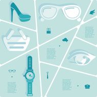 fashion flat infographic N67