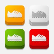 square button sneakers N7