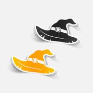 realistic design element witch hat N31