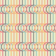 Abstract background with lines and circles Seamless vector pattern