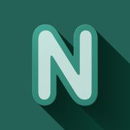Volume icons alphabet N N4
