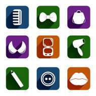 Volume icons set fashion N8