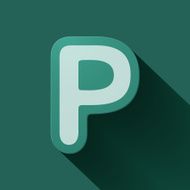Volume icons alphabet P