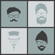 Icon man in a headdress