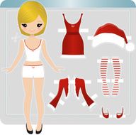Christmas Paper Doll N2
