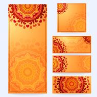 Set of floral wedding cards invitations N5