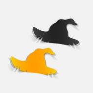 realistic design element witch hat N34