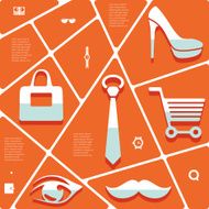 fashion flat infographic N74