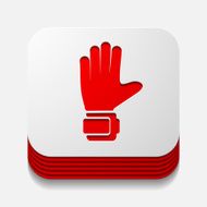 square button gloves N6
