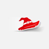 realistic design element witch hat N37